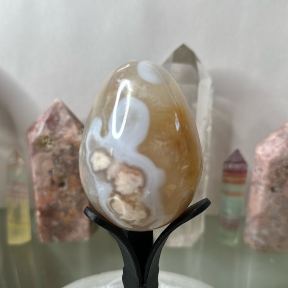 Flower Agate Egg FE01 - Picture 5 of 5